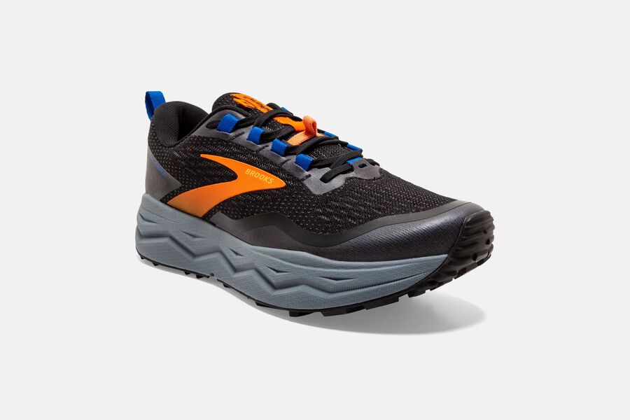 Brooks Indonesia Caldera 5 Trail Running Shoes Mens - Black/Orange - 58DRWQGTX